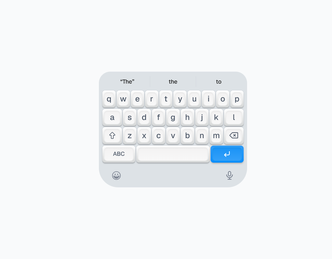 iOS-inspired Mechanical Keyboard UI